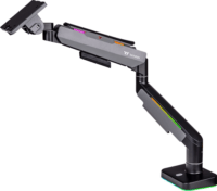 Thermaltake Single RGB Gaming 17"-49" LCD TV / Monitor asztali tartó kar - Fekete