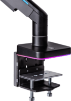 Thermaltake Single RGB Gaming 17"-49" LCD TV / Monitor asztali tartó kar - Fekete