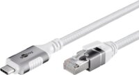 goobay USB-C 3.2 Gen2 - RJ-45 Ethernet Átalakító kábel 5m - Fehér