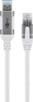 goobay USB-A 3.2 Gen1 - RJ-45 Ethernet Átalakító kábel 3m - Fehér