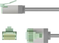 goobay 74349 Ultra-flexibilis U/FTP Cat.8.1 RJ45 Patch kábel 5m - Szürke