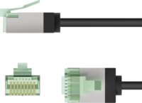 goobay 74356 Ultra-flexibilis U/FTP Cat.8.1 RJ45 Patch kábel 5m - Fekete