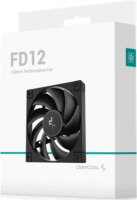DeepCool Cooler FD12 120mm PWM Rendszerhűtő Ventillátor - Fekete