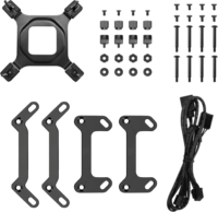 DeepCool MYSTIQUE ARGB 240mm Univerzális CPU AiO Vízhűtés - Fekete