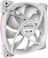 Montech RX120 120mm PWM RGB Rendszerhűtő ventilátor - Fehér