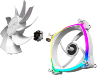 Montech RX120 120mm PWM RGB Rendszerhűtő ventilátor - Fehér