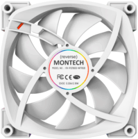 Montech RX120 120mm PWM RGB Rendszerhűtő ventilátor - Fehér