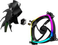 Montech AX120 120mm PWM RGB Rendszerhűtő ventilátor - Fekete