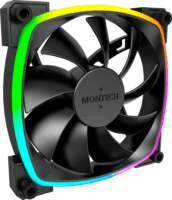 Montech AX120 120mm PWM RGB Rendszerhűtő ventilátor - Fekete