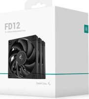 DeepCool Cooler FD12 120mm PWM Rendszerhűtő Ventillátor 3db - Fekete