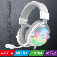 Spirit of Gamer ELITE H40 Vezetékes Gamer Fejhallgató Headset - Fehér