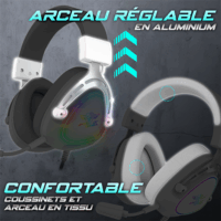 Spirit of Gamer ELITE H40 Vezetékes Gamer Fejhallgató Headset - Fehér