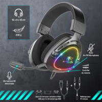 Spirit of Gamer ELITE H40 Vezetékes Gamer Fejhallgató Headset - Fekete