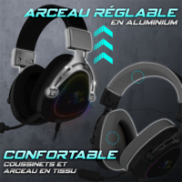 Spirit of Gamer ELITE H40 Vezetékes Gamer Fejhallgató Headset - Fekete