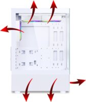 Spirit of Gamer SPECTRA Arctic Full Tower Számítógépház + 3db 120mm Ventillátor - Fehér