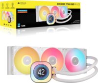 Corsair iCUE LINK TITAN 360 RX LCD Univerzális AiO CPU Hűtő - Fehér