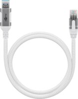 goobay USB-A 3.2 Gen1 - RJ-45 Ethernet Átalakító kábel 2m - Fehér