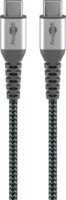 goobay 49301 USB-C apa - USB-C apa Adat és töltő kábel 0.5m - Ezüst/Szürke