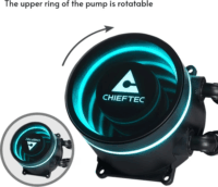 Chieftec Iceberg 360 DARK RGB PWM Univerzális AiO CPU Vízhűtő - Fekete