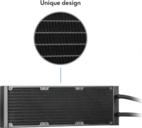 Chieftec Iceberg 360 DARK RGB PWM Univerzális AiO CPU Vízhűtő - Fekete