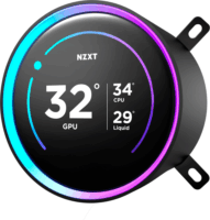 NZXT Kraken Elite 360 RGB LCD PWM Univerzális AiO CPU Vízhűtő - Fekete