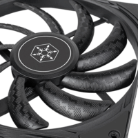 SilverStone Air Slimmer 140 PWM 140mm Rendszerhűtő ventilátor - Fekete