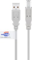 goobay 50833 USB-A apa - USB-B apa Adat kábel 5m - Szürke
