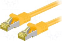 goobay 91602 S/FTP Cat7 RJ45 600MHz (Cat6a 500MHz) Patch kábel 2m - Sárga