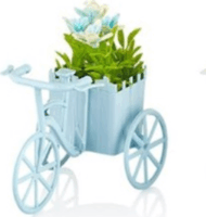 Iris E5533 dekoráció művirággal kerékpárban 13x10cm - Többféle