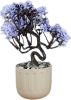 Iris E5722 dekoráció művirággal cserépben 12x17cm - Többféle