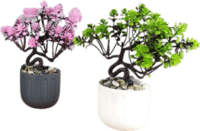 Iris E5722 dekoráció művirággal cserépben 12x17cm - Többféle