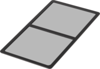 SilverStone SST-FF145B Mágneses Porszűrő - 140 x 280mm