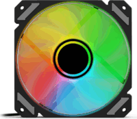 Sharkoon SHARK Mirror 120mm PWM RGB Rendszerhűtő ventilátor - Fekete