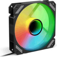 Sharkoon SHARK Mirror 120mm PWM ARGB Rendszerhűtő ventilátor - Fekete