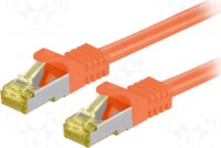 goobay 91579 S/FTP Cat7 RJ45 600MHz (Cat6a 500MHz) Patch kábel 0.5m - Narancssárga