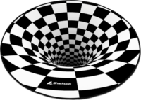 Sharkoon Skiller SFM12 3D Vortex Gamer Szőnyeg Ø 120cm