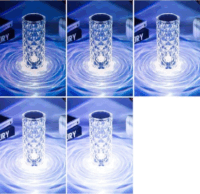 Izoxis Dekoratív 16 színben világító asztali LED lámpa távirányítóval 21cm