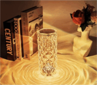 Izoxis Dekoratív 16 színben világító asztali LED lámpa távirányítóval 21cm