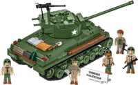 Cobi Blocks M4A2E8 Katonai Tank 865 darabos építő készlet 5 figurával 1:35