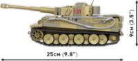 Cobi Blocks Panzer VI 131 Tiger Tank 898 darabos építő készlet 1 figurával 1:35