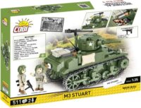 Cobi Blocks M3 Stuart tank 511 darabos építő készlet 2 figurával
