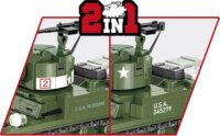 Cobi Blocks M3 Stuart tank 511 darabos építő készlet 2 figurával
