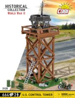 Cobi Blocks Amerikai irányítótorony 664 darabos építő készlet 2 figurával