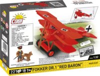 Cobi Blocks Fokker DR.1 Red Baron Repülőgép 221 darabos építő készlet 2 figurával