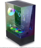 Spirit of Gamer SPECTRA Full Tower Számítógépház + 3db 120mm Ventillátor - Fekete