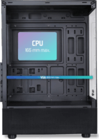 Spirit of Gamer SPECTRA Full Tower Számítógépház + 3db 120mm Ventillátor - Fekete