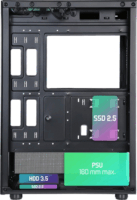 Spirit of Gamer SPECTRA Full Tower Számítógépház + 3db 120mm Ventillátor - Fekete