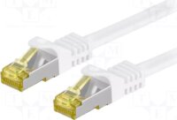 goobay 91090 S/FTP Cat7 RJ45 600MHz (Cat6a 500MHz) Patch kábel 0.5m - Fehér