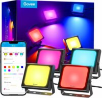 Govee H8057C11 Okos LED Kültéri Reflektor Szett távirányítóval 4 darabos 24W / darab - Állítható színek