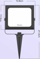 Govee H8057C11 Okos LED Kültéri Reflektor Szett távirányítóval 4 darabos 24W / darab - Állítható színek